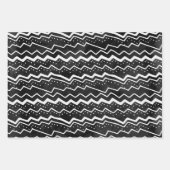 フェード ブラック ホワイト ドゥードル スターズ ラッピングペーパーシート (正面)