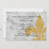 フェード(紋章の)フラ・ダ・リ新聞ニューオーリンズ招待状 招待状 (裏面)