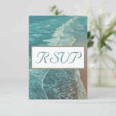 フェーモダンドトロピカルサンセットウェディングRSVP 出欠カード (スタンド正面)