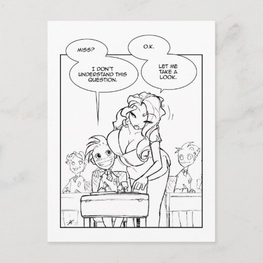 フェーヴ先生 ポストカード (正面)