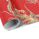 フェ中国のニックス – フェンフアン神話鳥類Wr ラッピングペーパー (ロールコーナー)