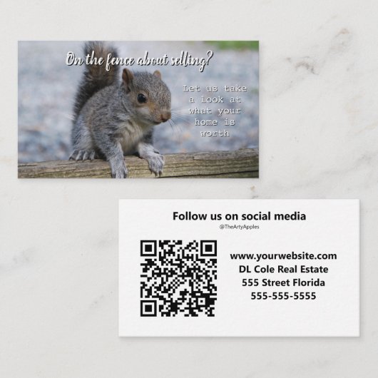 フェ実在ンス紹介カードの評価に関する資産 名刺 (正面/裏面)