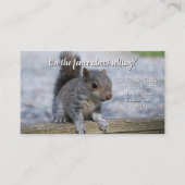 フェ実在ンス紹介カードの評価に関する資産 名刺 (正面)