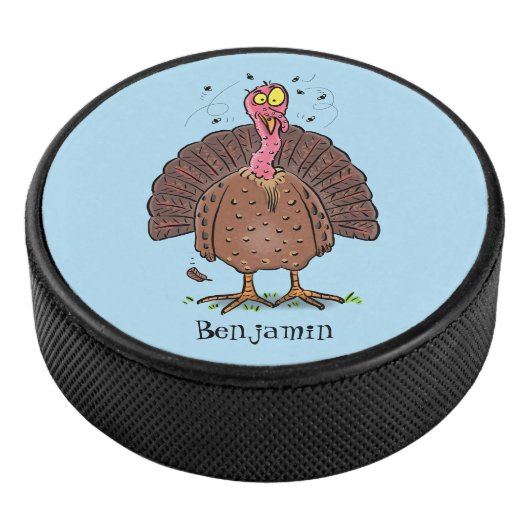 フエおもしろいマンガの茶色の農業用トルコ アイスホッケーパック (3/4)