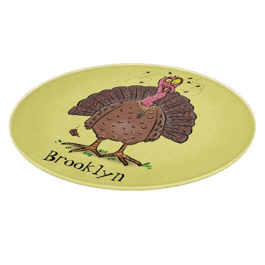 フエおもしろいマンガの茶色の農業用トルコ カッティングボード (角)