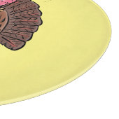 フエおもしろいマンガの茶色の農業用トルコ カッティングボード (角)