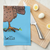 フエおもしろいマンガの茶色の農業用トルコ キッチンタオル (四つ折り)