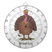 フエおもしろいマンガの茶色の農業用トルコ ダーツボード (正面)