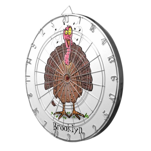 フエおもしろいマンガの茶色の農業用トルコ ダーツボード (正面右)