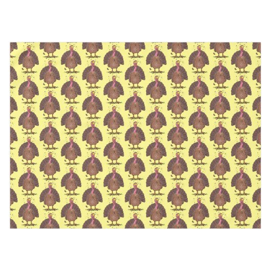 フエおもしろいマンガの茶色の農業用トルコ テーブルクロス (正面(横))