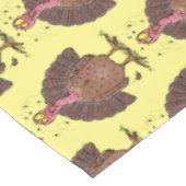 フエおもしろいマンガの茶色の農業用トルコ テーブルクロス (アングル)