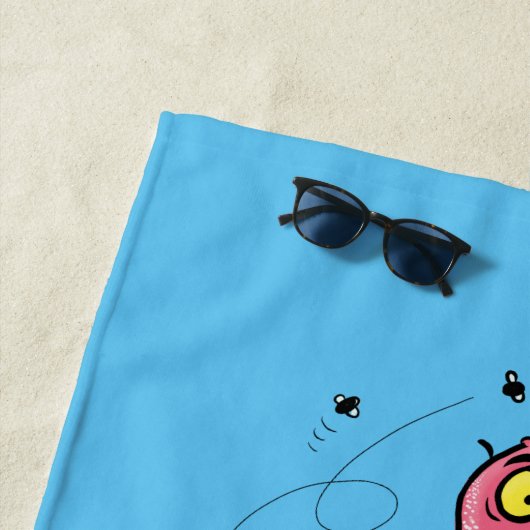 フエおもしろいマンガの茶色の農業用トルコ ビーチタオル (インサイチュ)