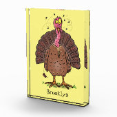 フエおもしろいマンガの茶色の農業用トルコ フォトブロック (右)