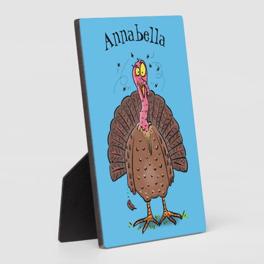 フエおもしろいマンガの茶色の農業用トルコ フォトプラーク (側面)