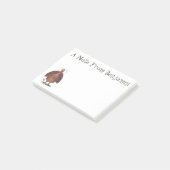 フエおもしろいマンガの茶色の農業用トルコ ポストイット (アングル)