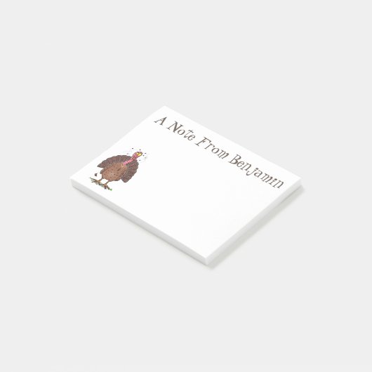 フエおもしろいマンガの茶色の農業用トルコ ポストイット (アングル)