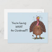 フエおもしろいマンガの茶色の農業用トルコ ポストカード (正面/裏面)