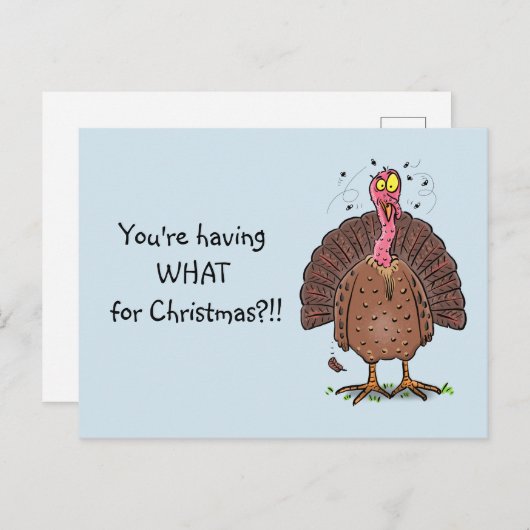 フエおもしろいマンガの茶色の農業用トルコ ポストカード (正面/裏面)