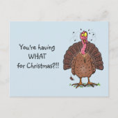 フエおもしろいマンガの茶色の農業用トルコ ポストカード (正面)