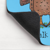 フエおもしろいマンガの茶色の農業用トルコ マウスパッド (コーナー)