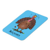 フエおもしろいマンガの茶色の農業用トルコ マグネット (左側)