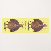 フエおもしろいマンガの茶色の農業用トルコ ヨガマット (裏面(横))