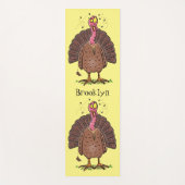 フエおもしろいマンガの茶色の農業用トルコ ヨガマット (正面)