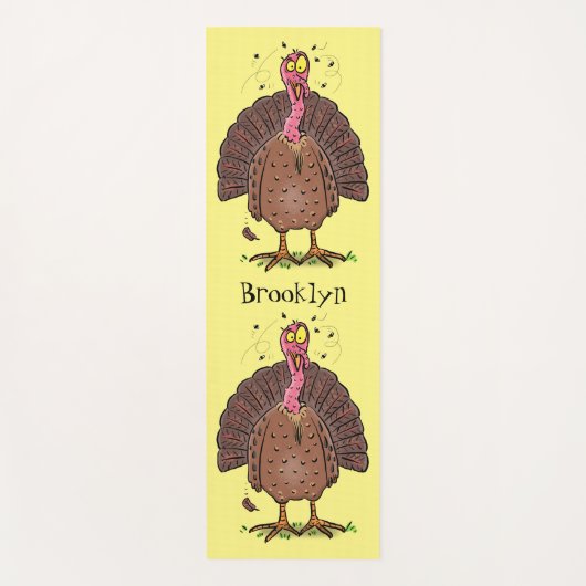 フエおもしろいマンガの茶色の農業用トルコ ヨガマット (正面)