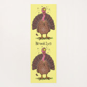 フエおもしろいマンガの茶色の農業用トルコ ヨガマット (裏面)