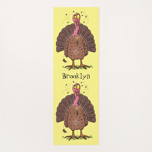 フエおもしろいマンガの茶色の農業用トルコ ヨガマット (裏面)