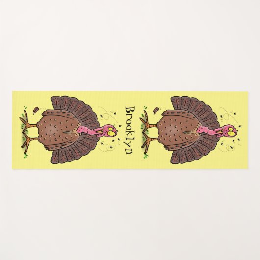 フエおもしろいマンガの茶色の農業用トルコ ヨガマット (正面(横))