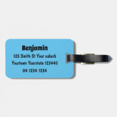 フエおもしろいマンガの茶色の農業用トルコ ラゲッジタグ (裏面横)