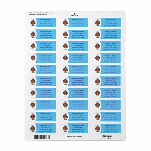 フエおもしろいマンガの茶色の農業用トルコ ラベル