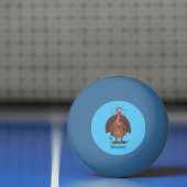 フエおもしろいマンガの茶色の農業用トルコ 卓球ボール (ネット)