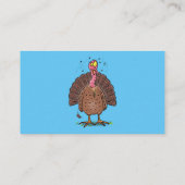 フエおもしろいマンガの茶色の農業用トルコ 名刺 (裏面)