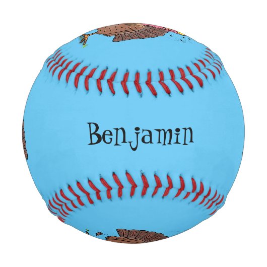 フエおもしろいマンガの茶色の農業用トルコ 野球ボール (正面)