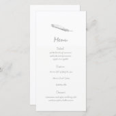 フエザー ウェディング メニュー (正面/裏面)