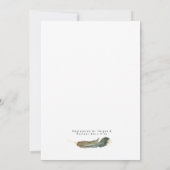 フエザー・ウォーターカラー・ダイヤモンドオーバーレイ | リハーサル 招待状 (裏面)