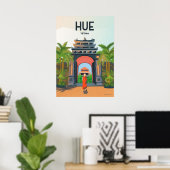 フエベトナムヴィンテージ旅行ポスター ポスター (ホームオフィス)