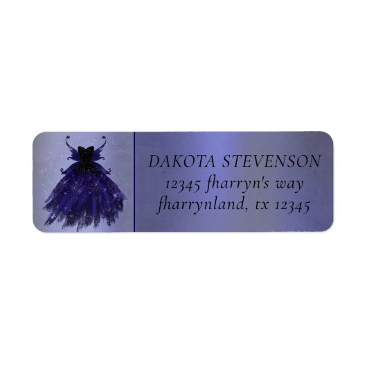 フエボスゴティコスインディゴウン | ディレクト実在ンプル ラベル (正面)