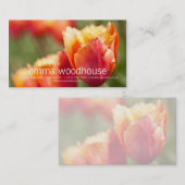 フエリーオレンジフリンジドチューリップ 名刺 (正面/裏面)