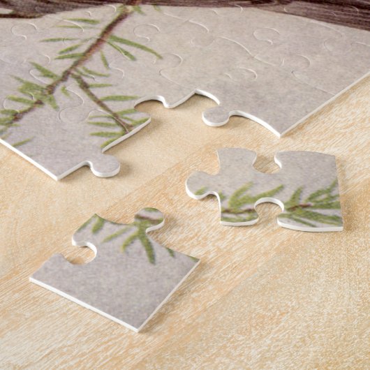 フエルテスブラックブルニアンワラ絵画バードズジグソー ジグソーパズル (側面)