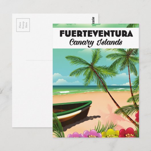 フエルテベントゥーラ カナリア諸島 休暇 ポストカード (正面/裏面)