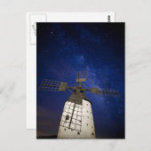 フエルテヴェンチュラからの天の川 ポストカード (正面/裏面)