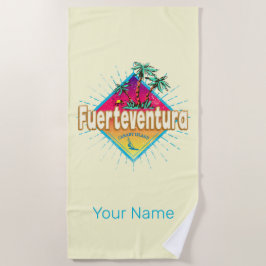 フエルテヴェンチュラサーファーカナリア諸島ヴィンテージ ビーチタオル