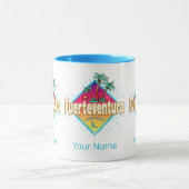 フエルテヴェンチュラサーファーカナリア諸島ヴィンテージ マグカップ (中央)