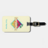 フエルテヴェンチュラサーファーカナリア諸島ヴィンテージ ラゲッジタグ (正面横)