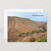 フエルテヴェンチュラ山脈はがき ポストカード (正面/裏面)
