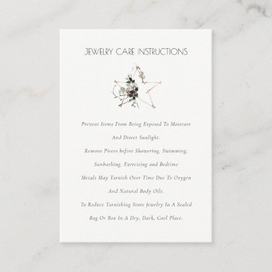 フエレガントィージスターリースフェスティバル 名刺 (正面)