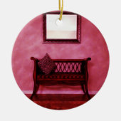 フエレガントォイヤーセットシート鏡内装デザイン セラミックオーナメント (正面)